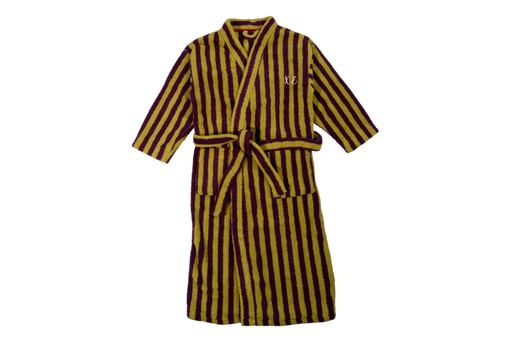 Monogram Striped Bath Robe