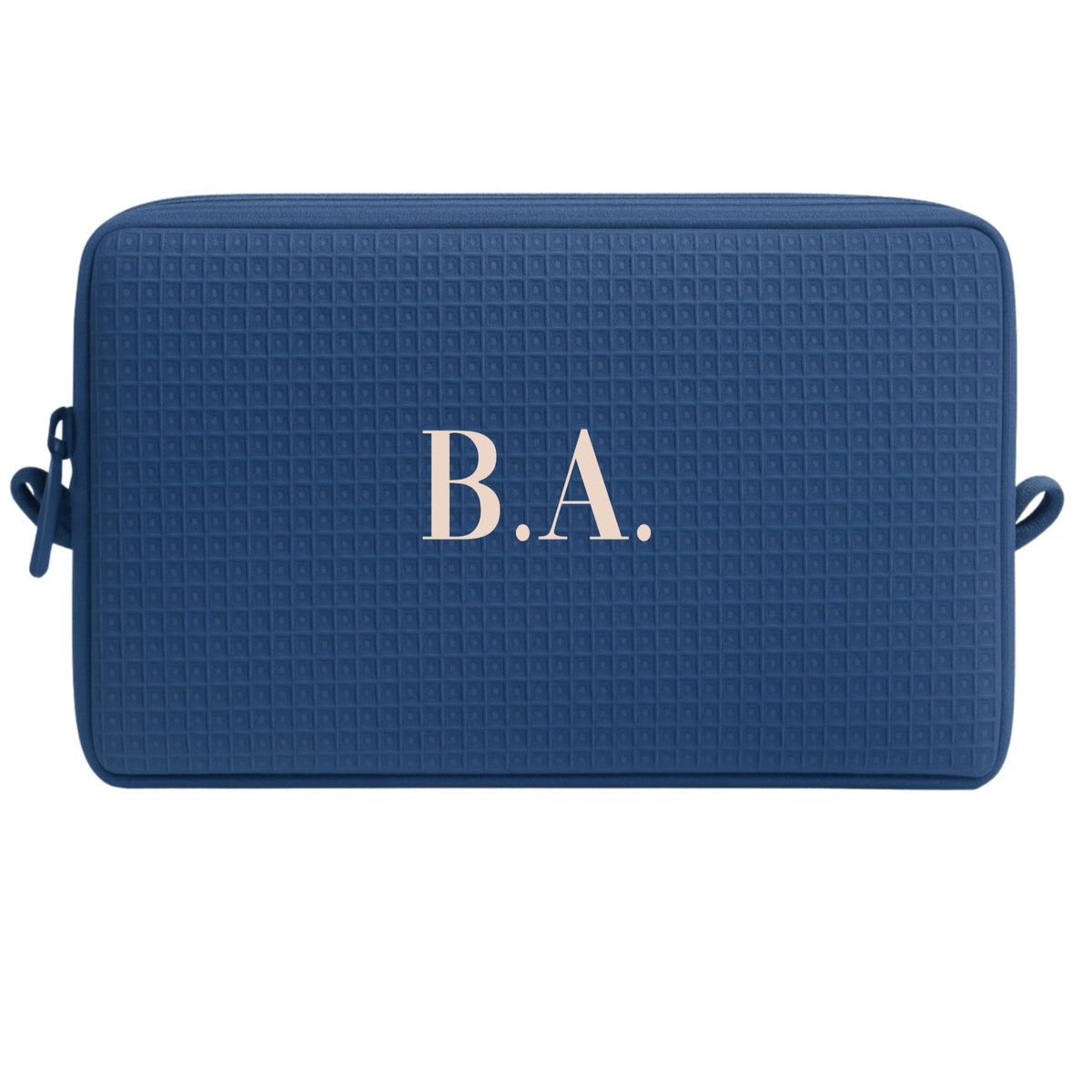 Monogram Waffle Pouch