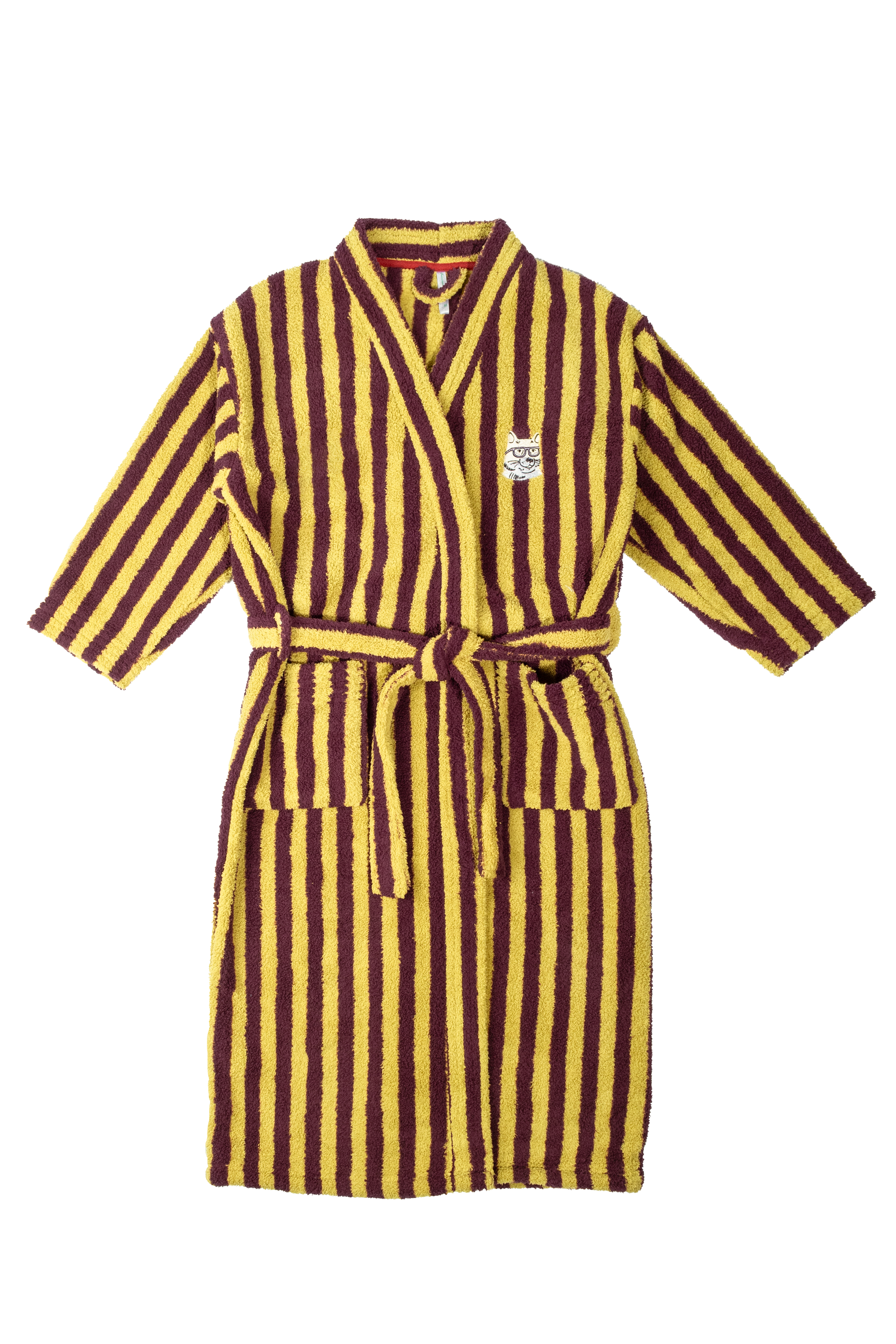 Pet Lover Striped Bath Robe