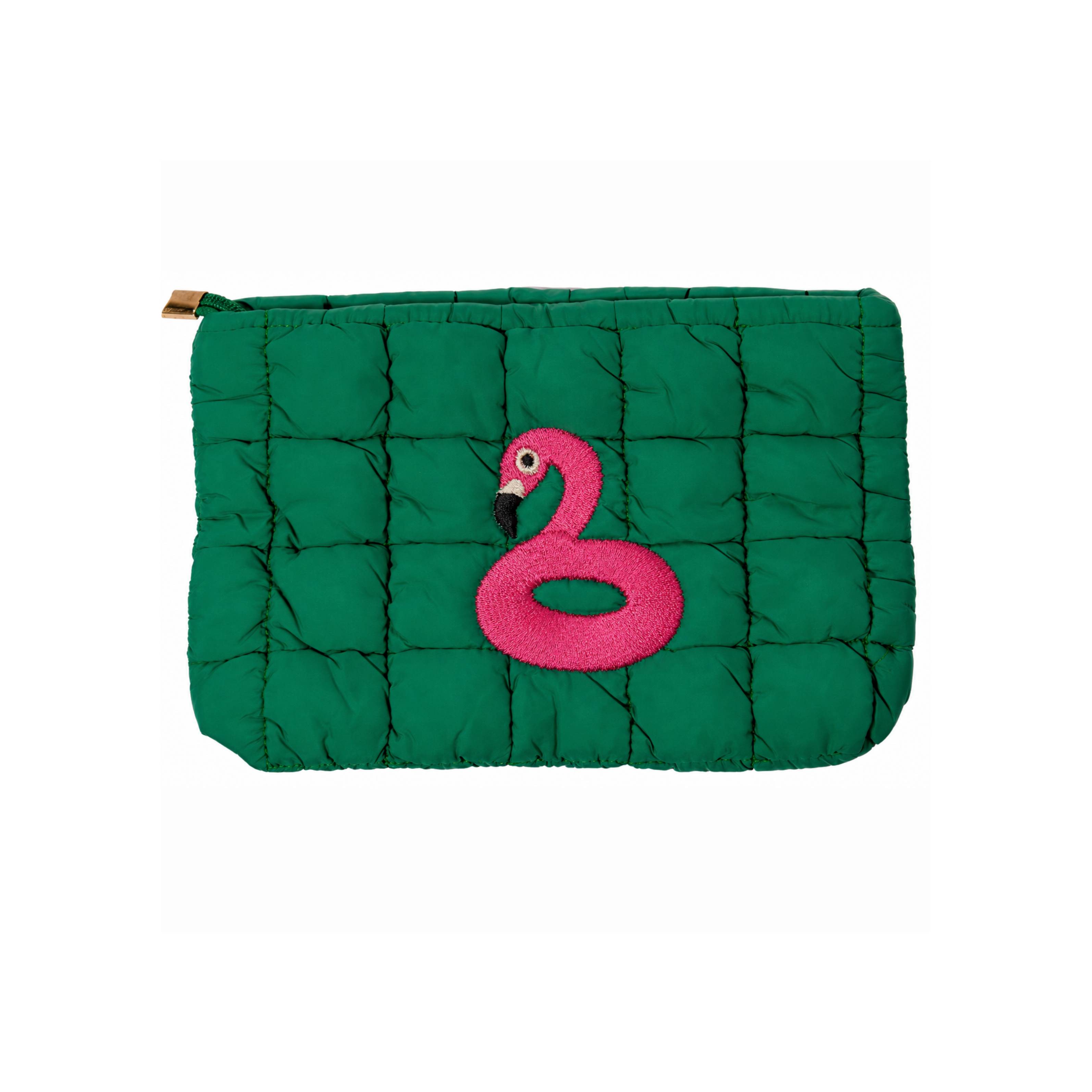 Quilted Make Up Bag  Summer -Solo Embroidered