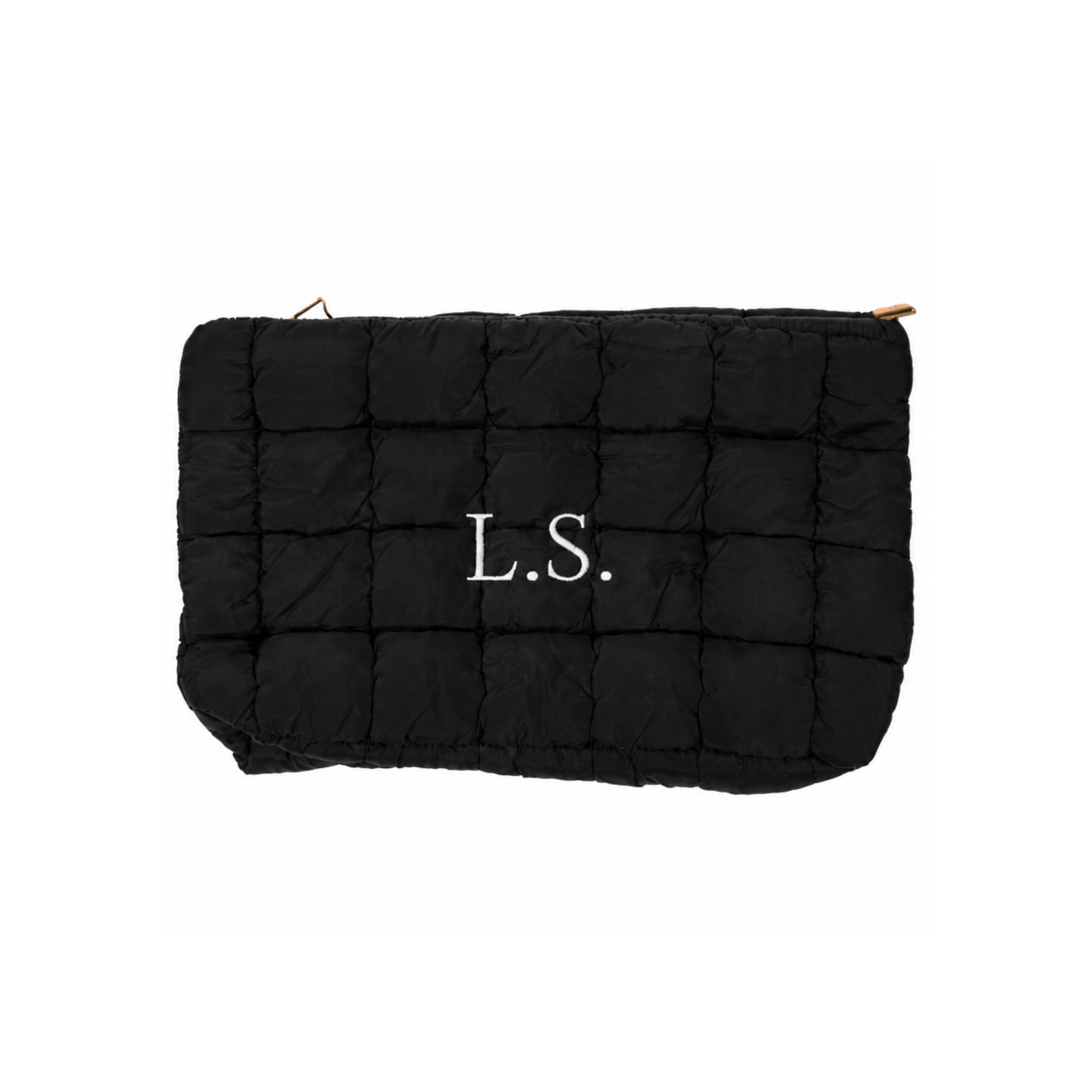 Monogram Quilted Makeup Bag