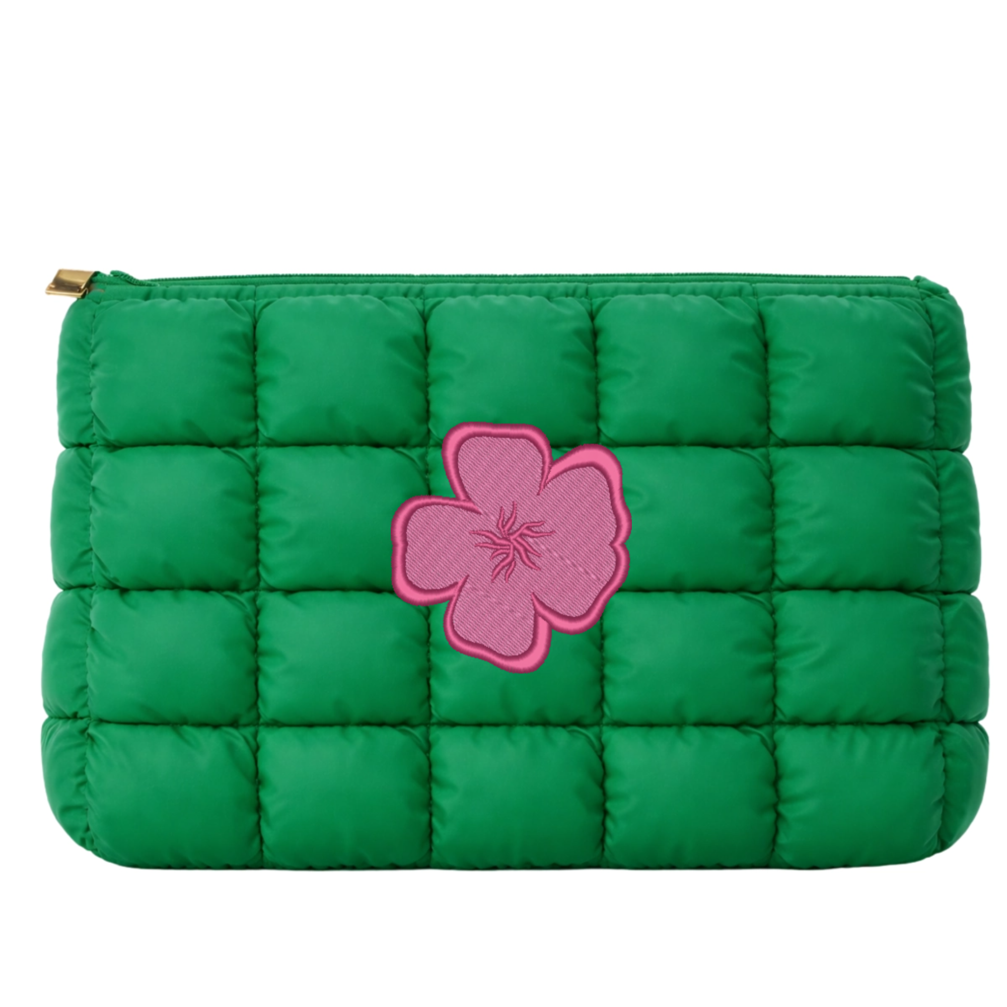 Quilted Make Up Bag  Summer -Solo Embroidered