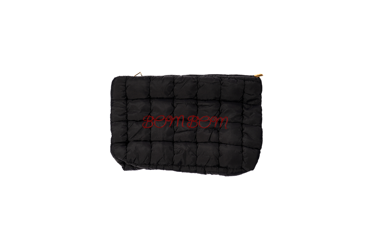 Quilted Makeup Bag Inscription