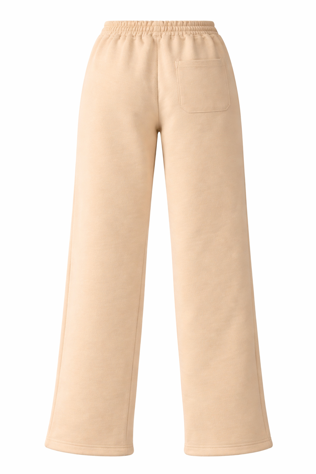 Relaxed Fit Fleece Pants Ivory-Blank