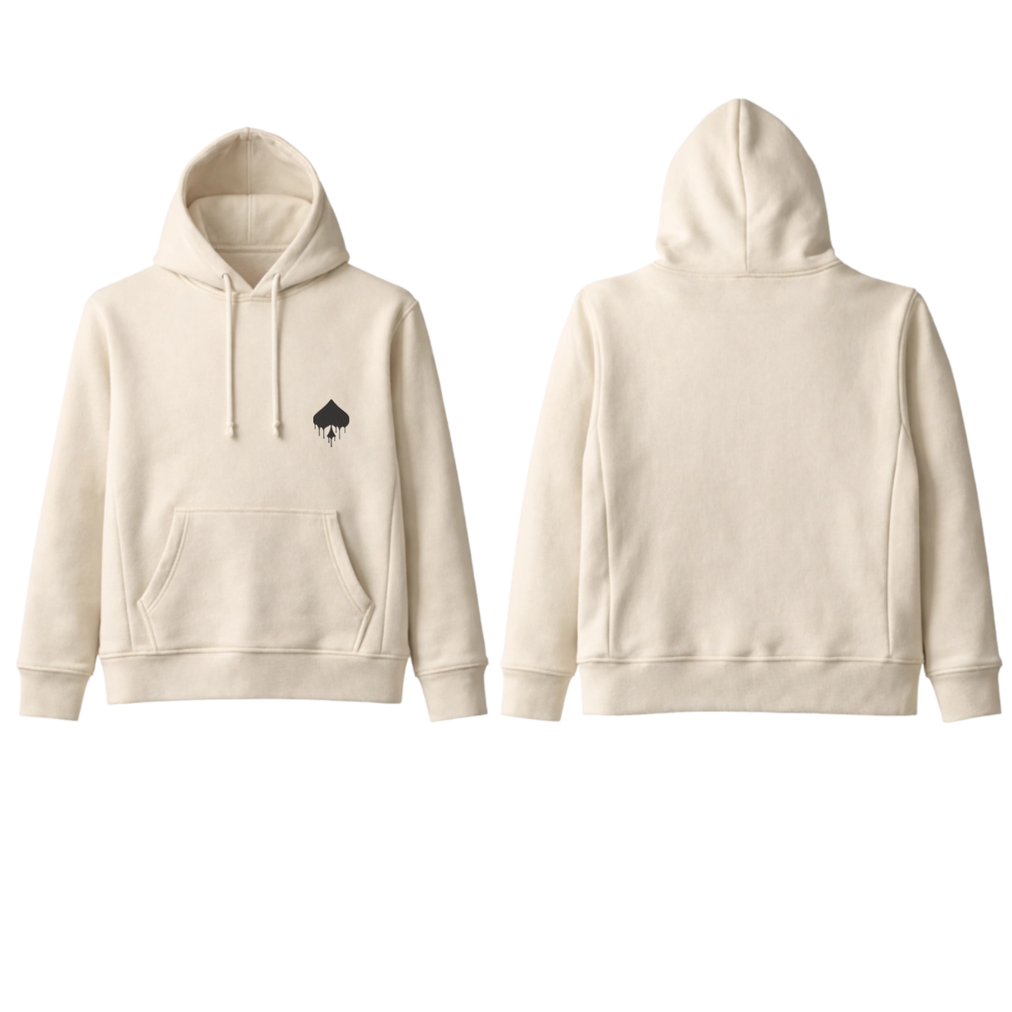 Solo Mid Length Pull Over Fleece Hoodie