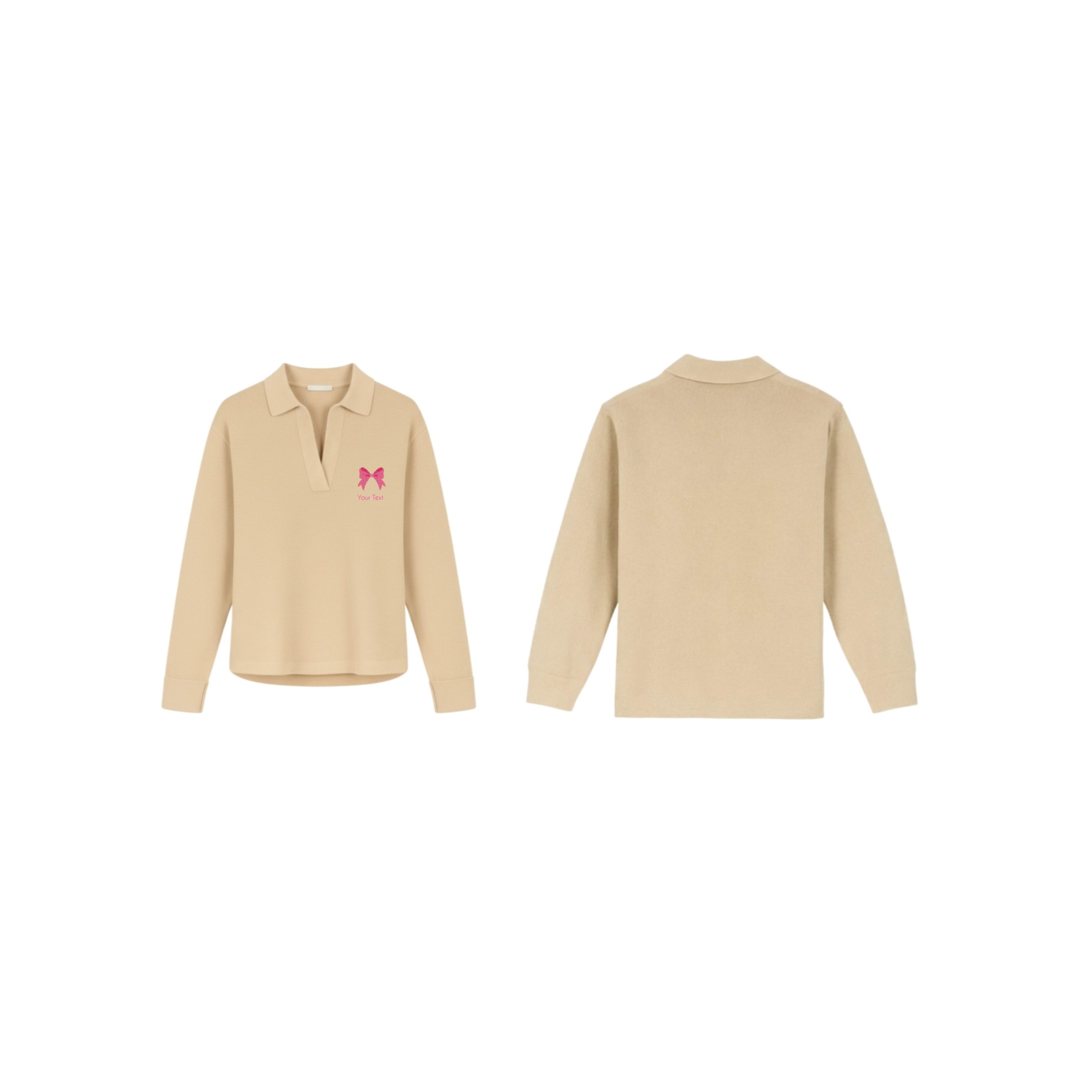 Split Neck Collared Polo Icon I