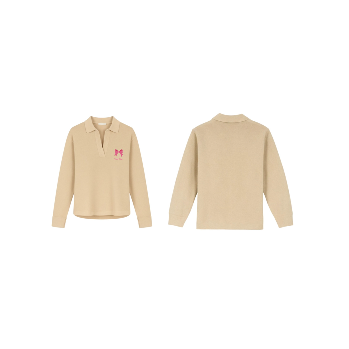 Split Neck Collared Polo Icon I