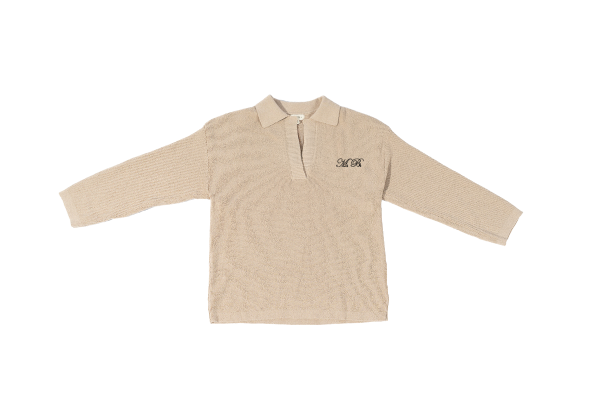 Split Neck Polo Monogram