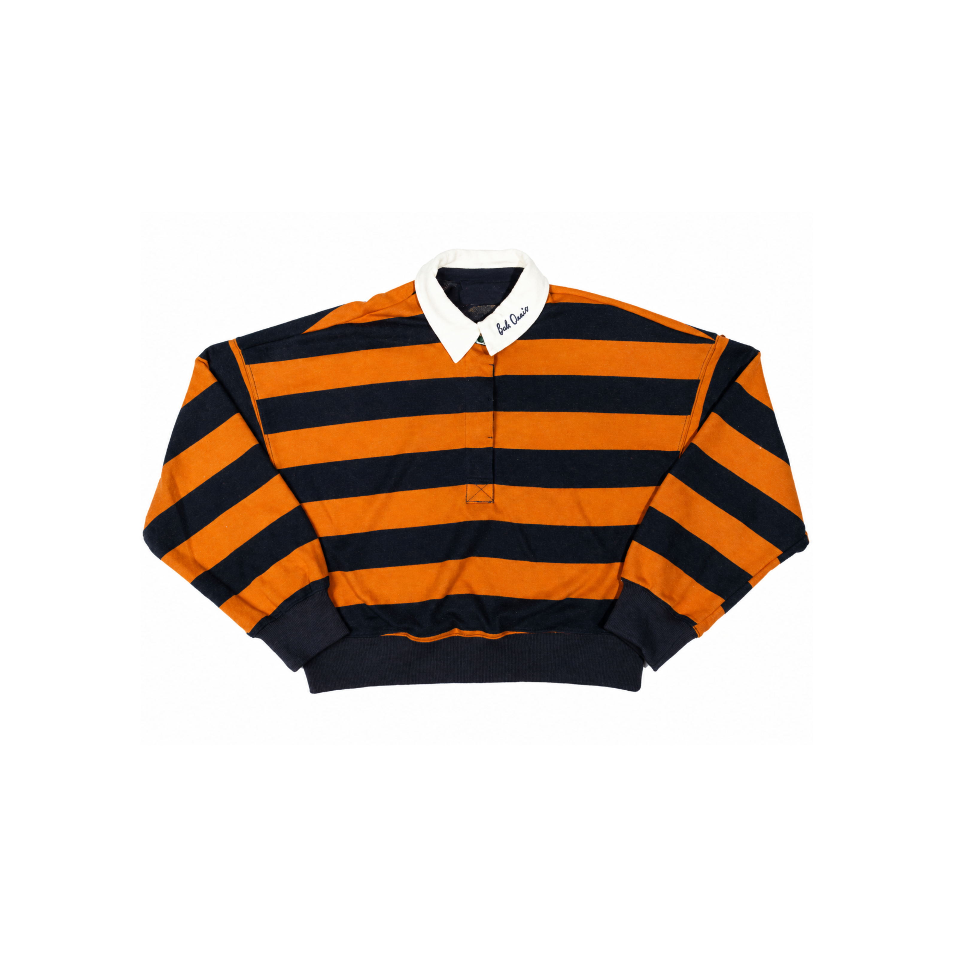 Inscription Striped Rugby Shirt