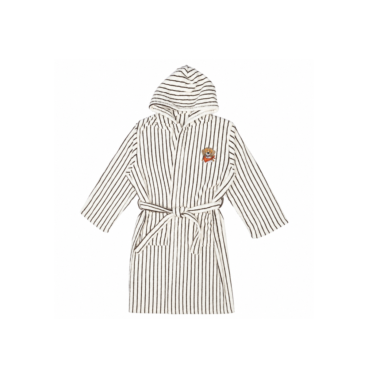 Striped Hooded Robe Deluxe Pet Lover
