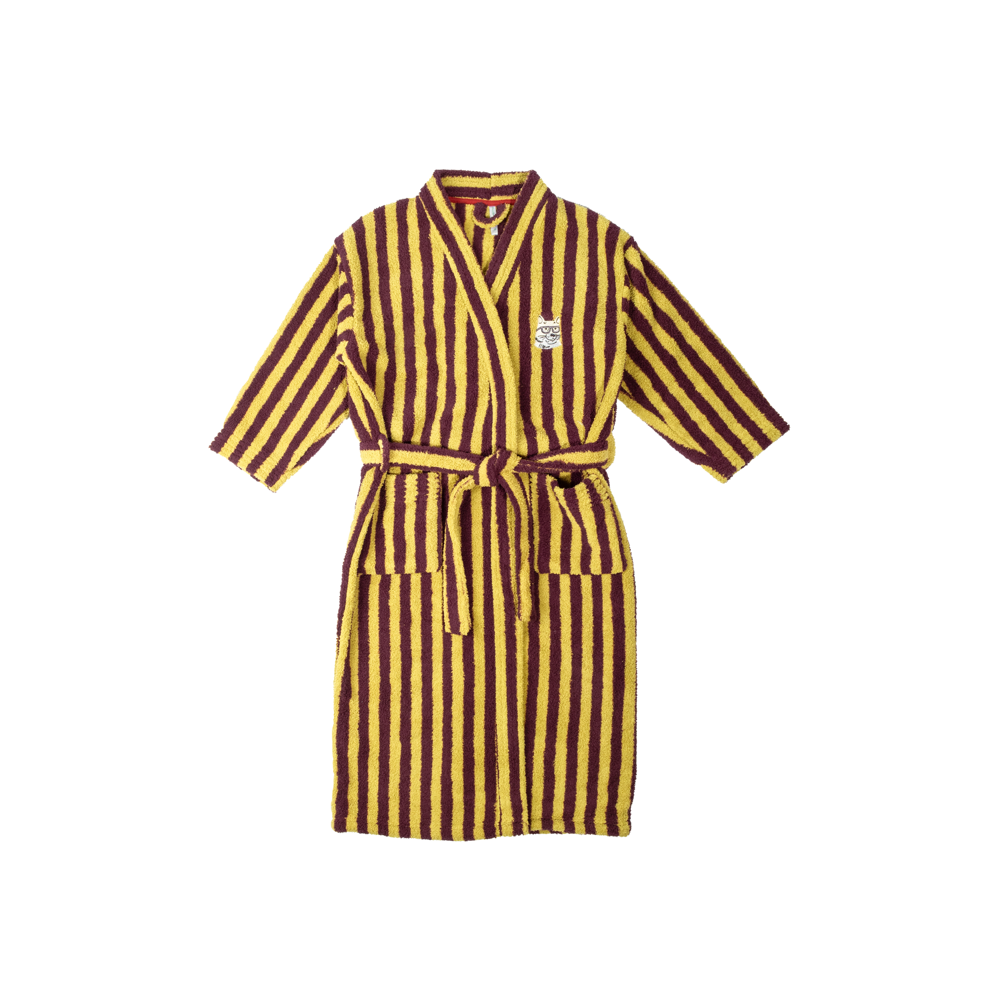 Pet Lover Striped Bath Robe