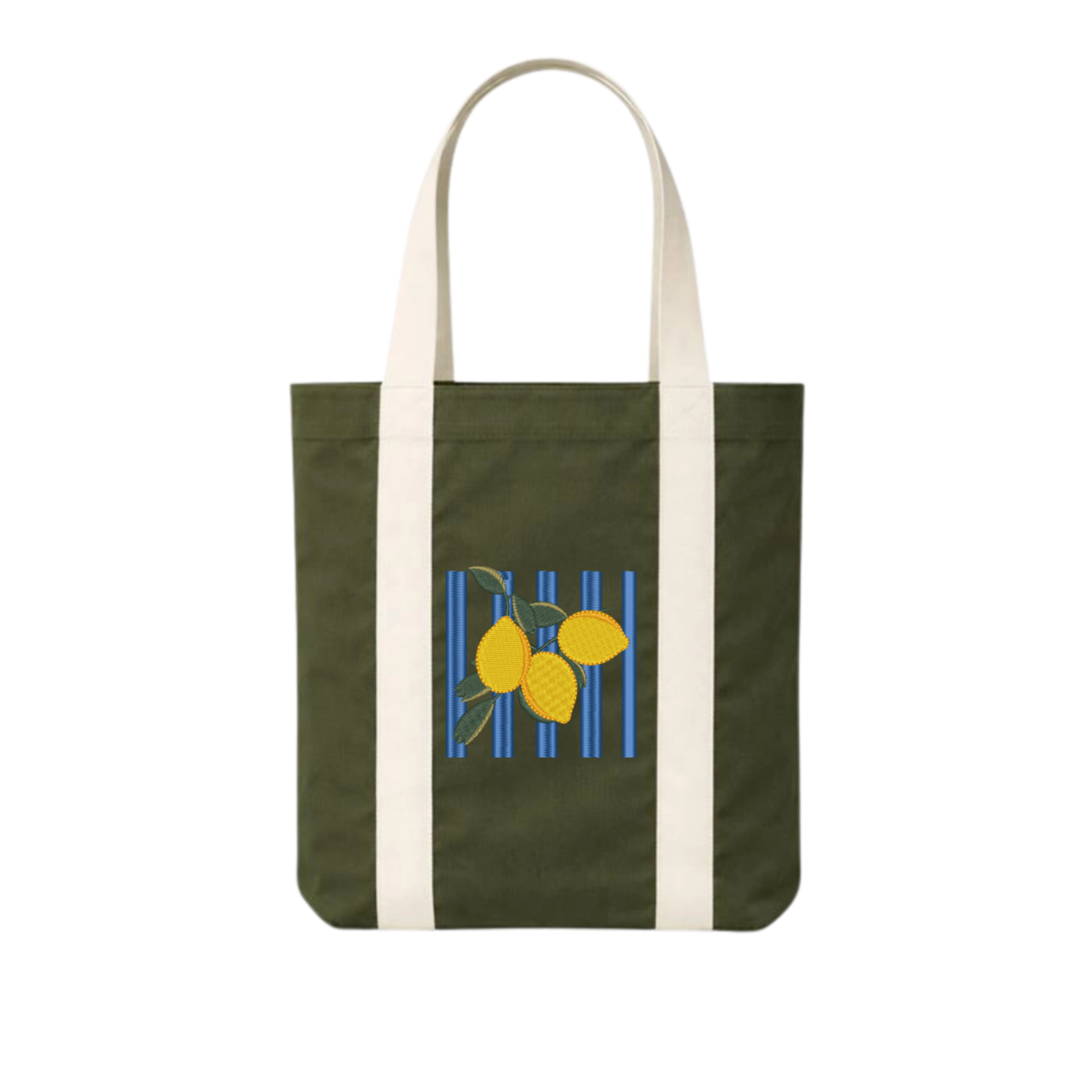 Two-Tone Carrie Tote Summer-Solo Embroidered