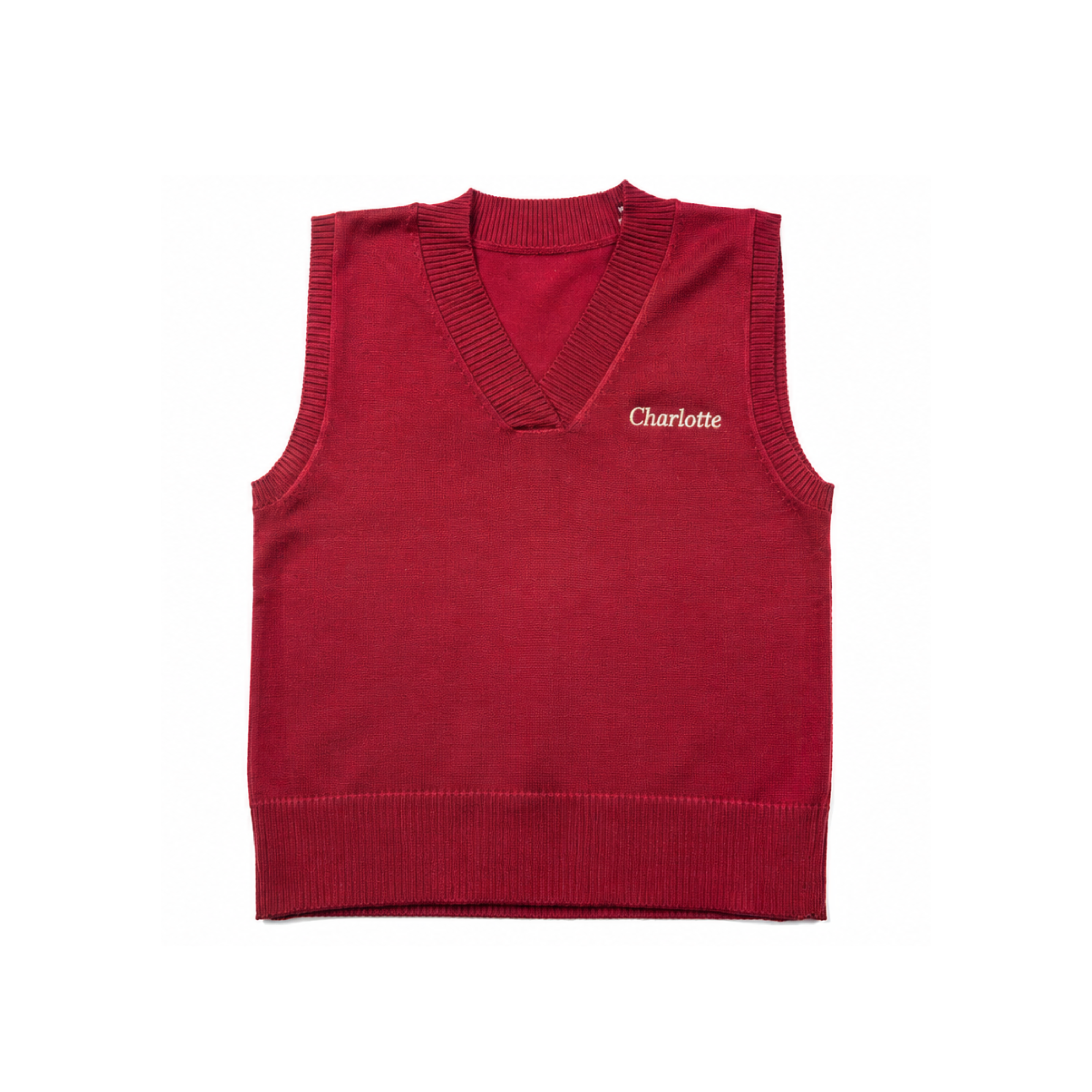 V-Neck Sweater Inscription