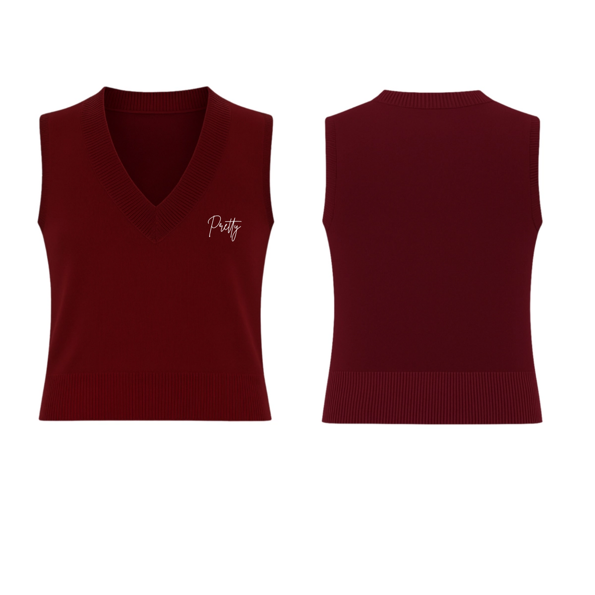 V-Neck Sweater Inscription