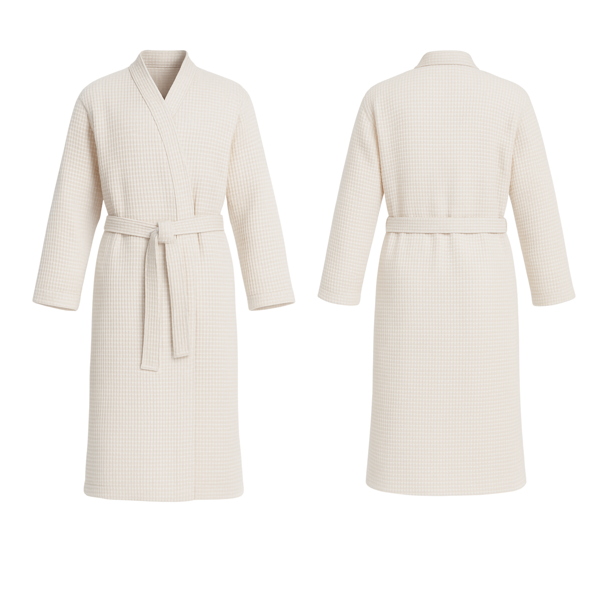 Custom Turkish Cotton Waffle Weave Robe – Soft & Breathable | Lum Studios