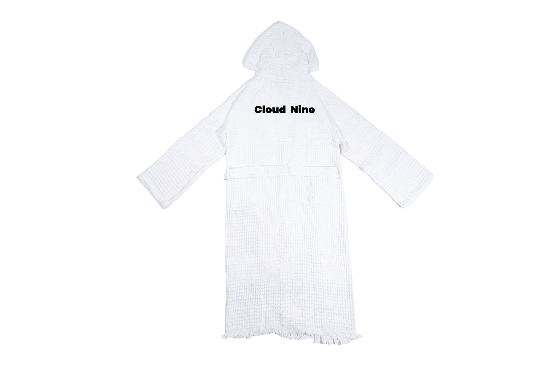 Inscription Hooded Waffle Robe