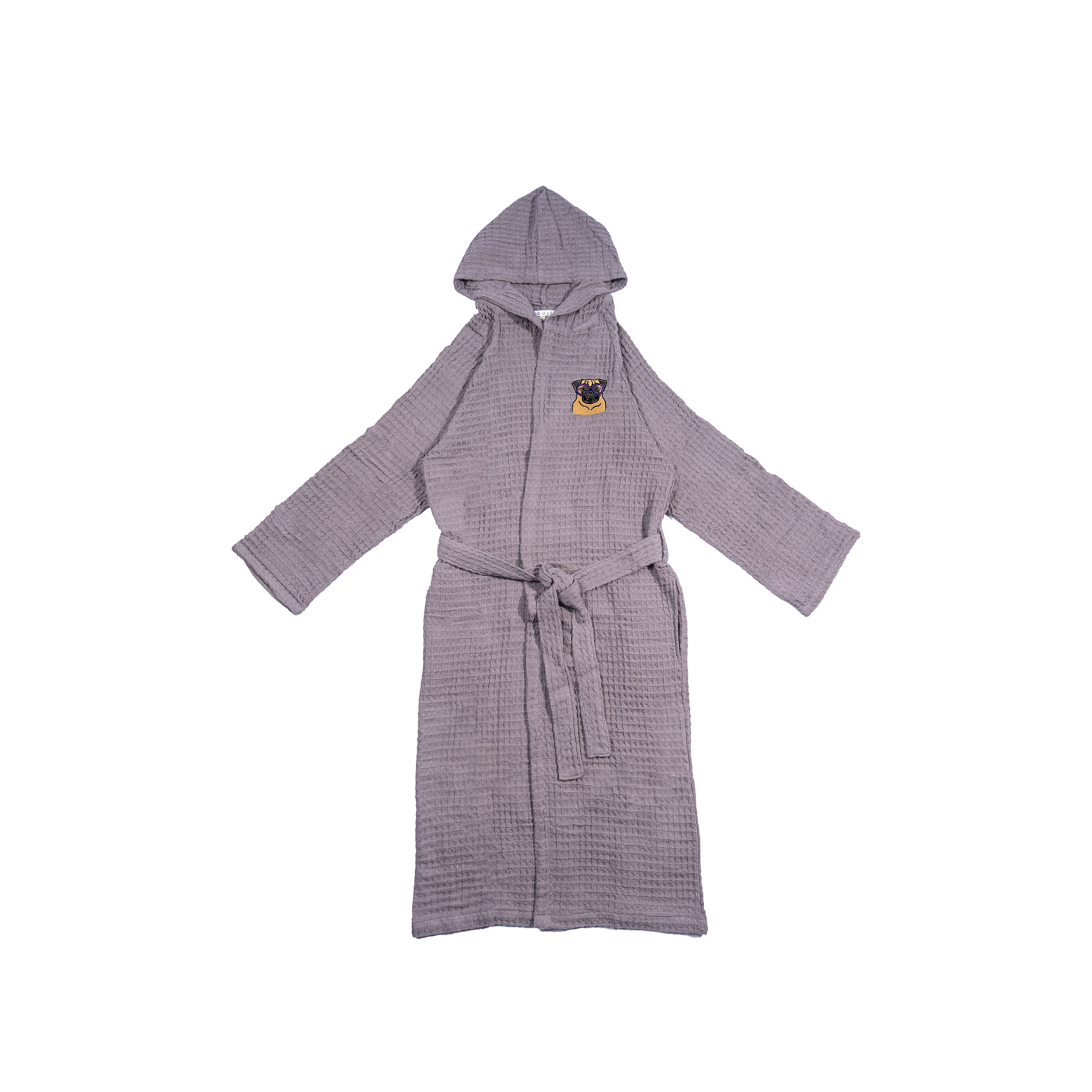 Pet Lover Waffle Hooded Robe
