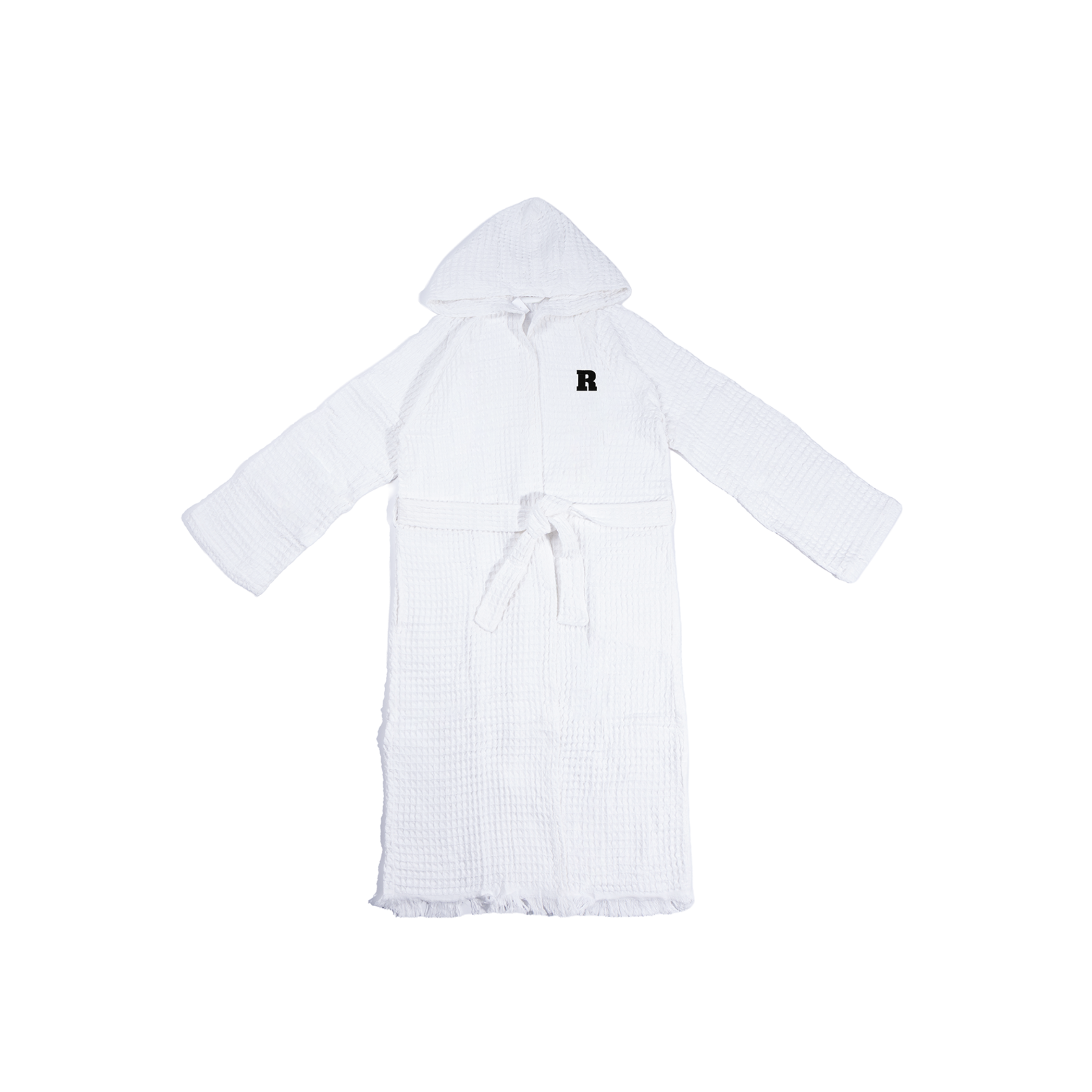 Waffle Hooded Robe Inscription
