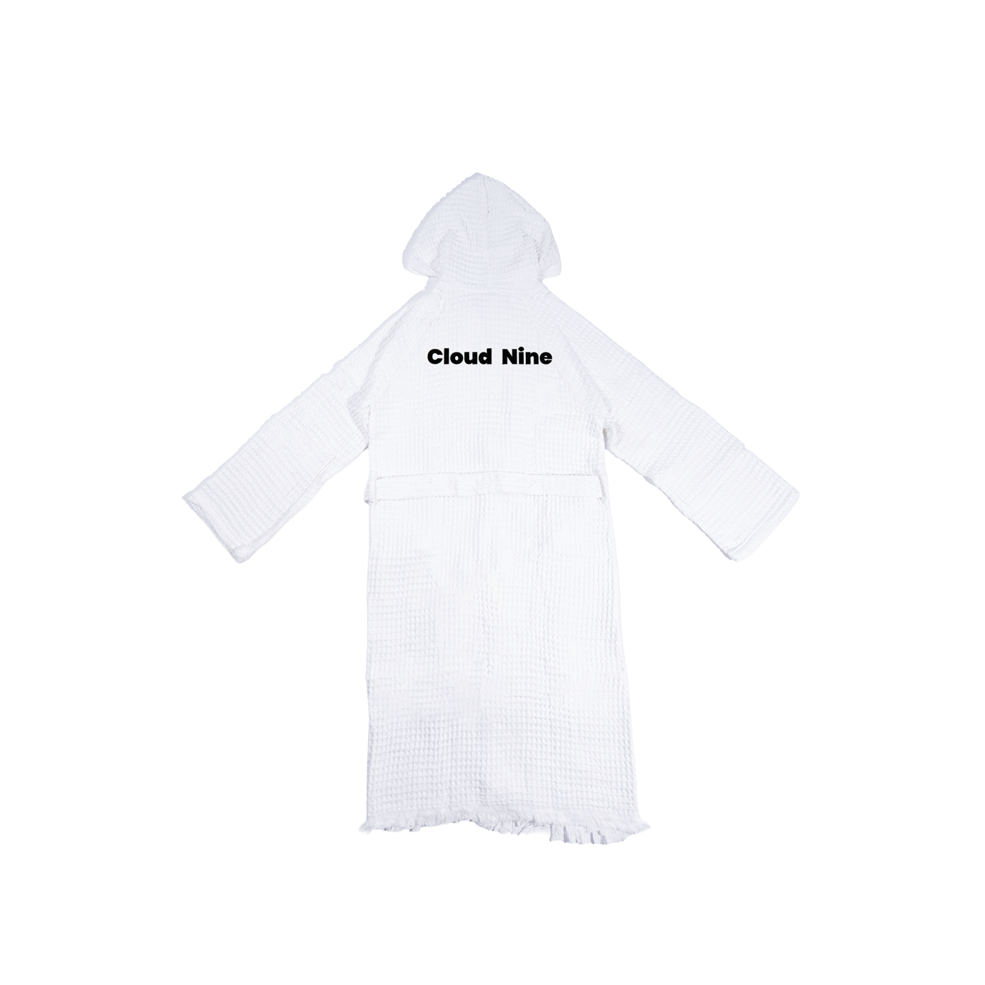 Waffle Hooded Robe Inscription