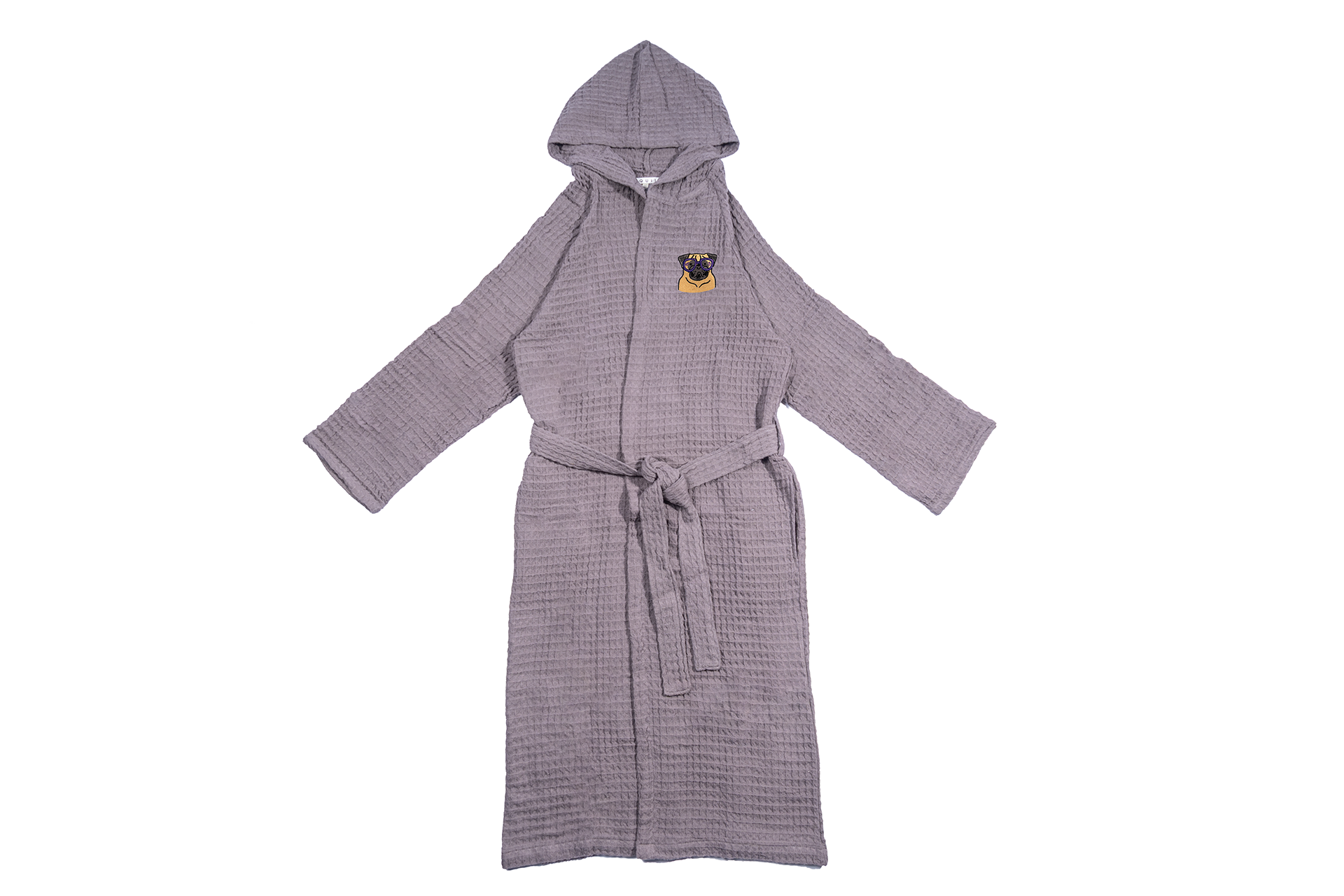 Pet Lover Waffle Hooded Robe