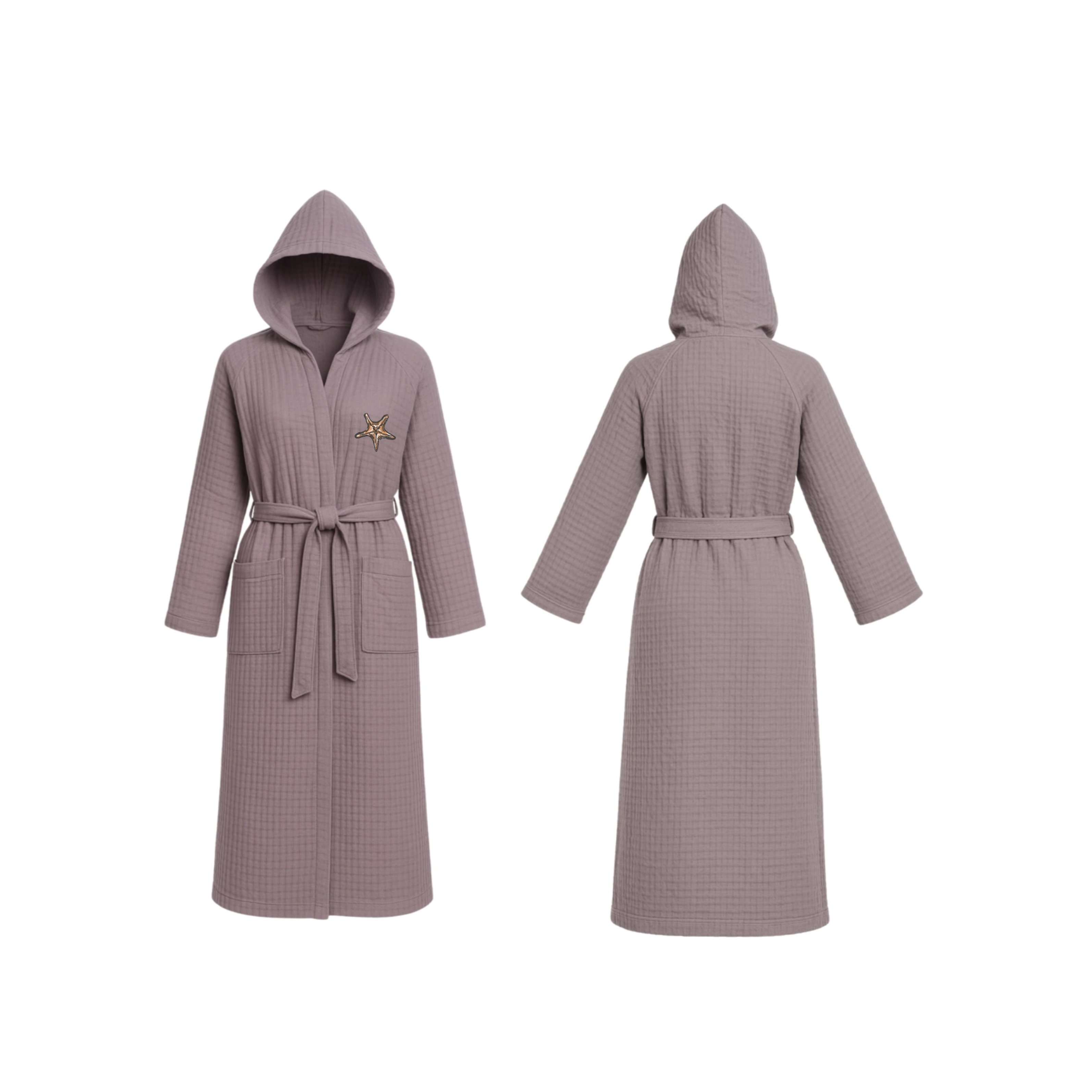 Waffel Hooded Robe Solo