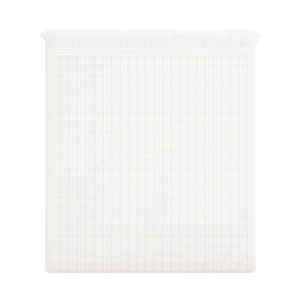 Waffle Throw White - BLANK