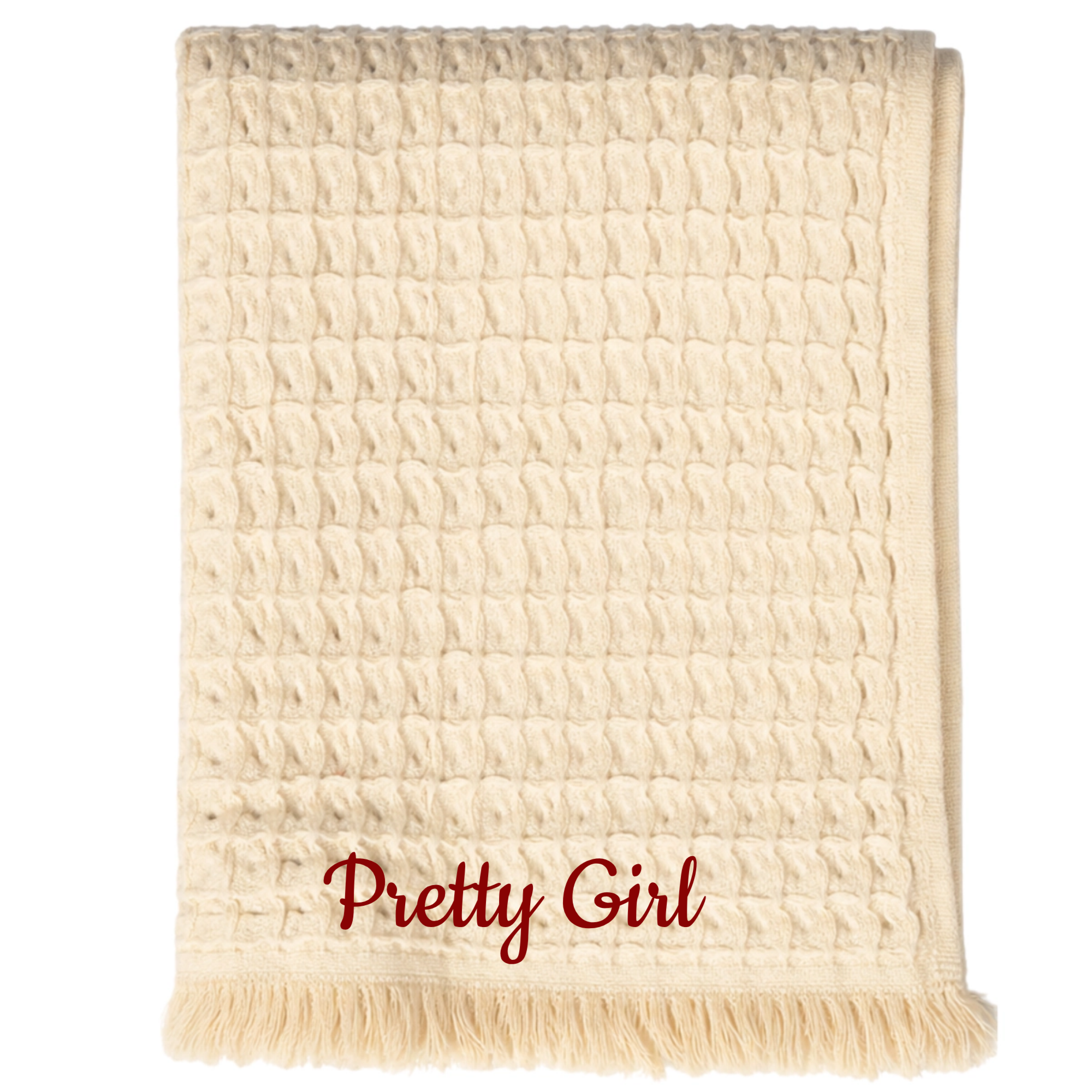 Inscription Waffle Towel - Throw