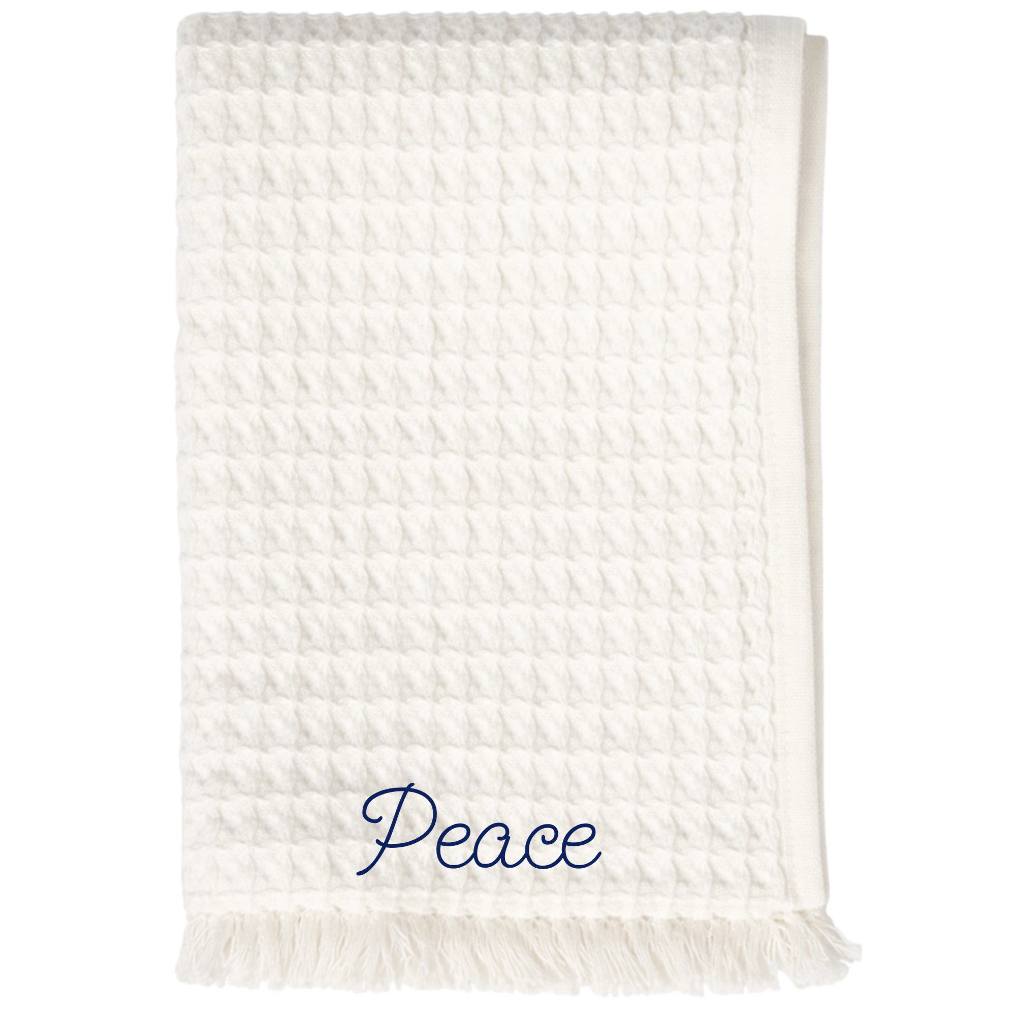 Inscription Waffle Towel - Throw