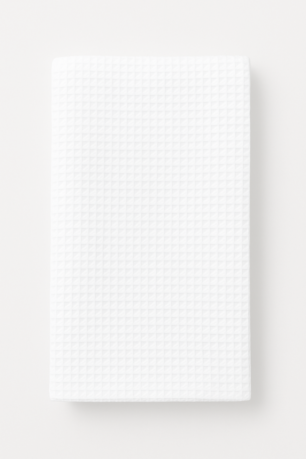 Waffle Small Towel White - BLANK