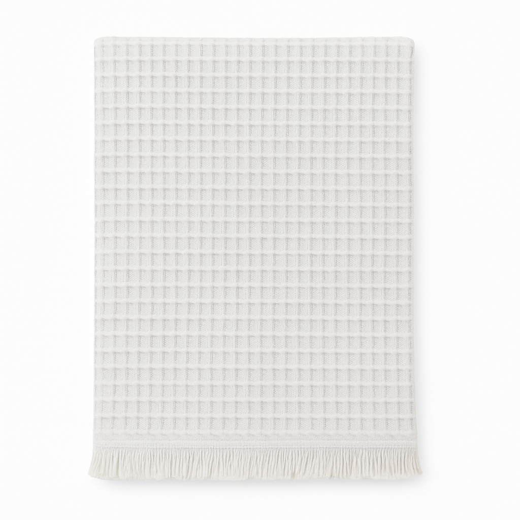 Waffle Small Towel Light Gray - BLANK