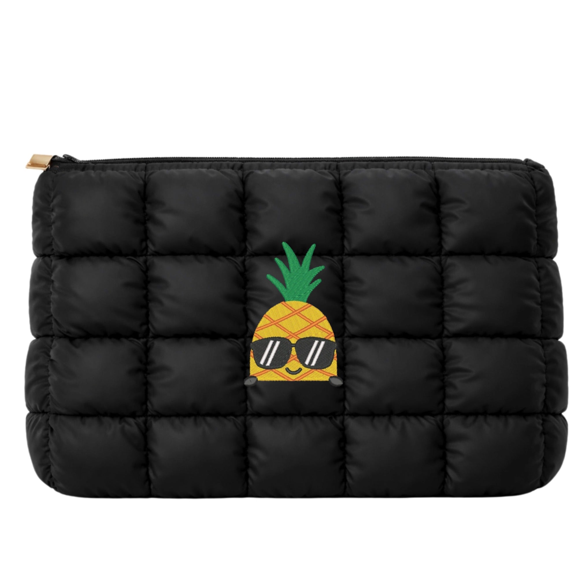 Quilted Make Up Bag  Summer -Solo Embroidered