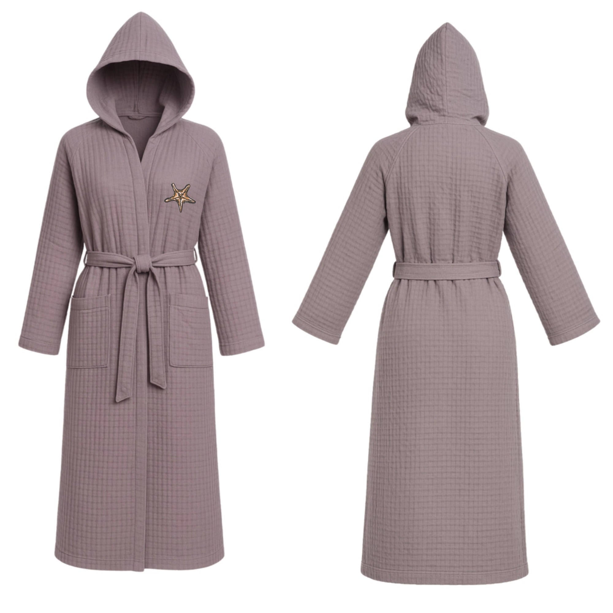 Waffel Hoode Robe NUEVO