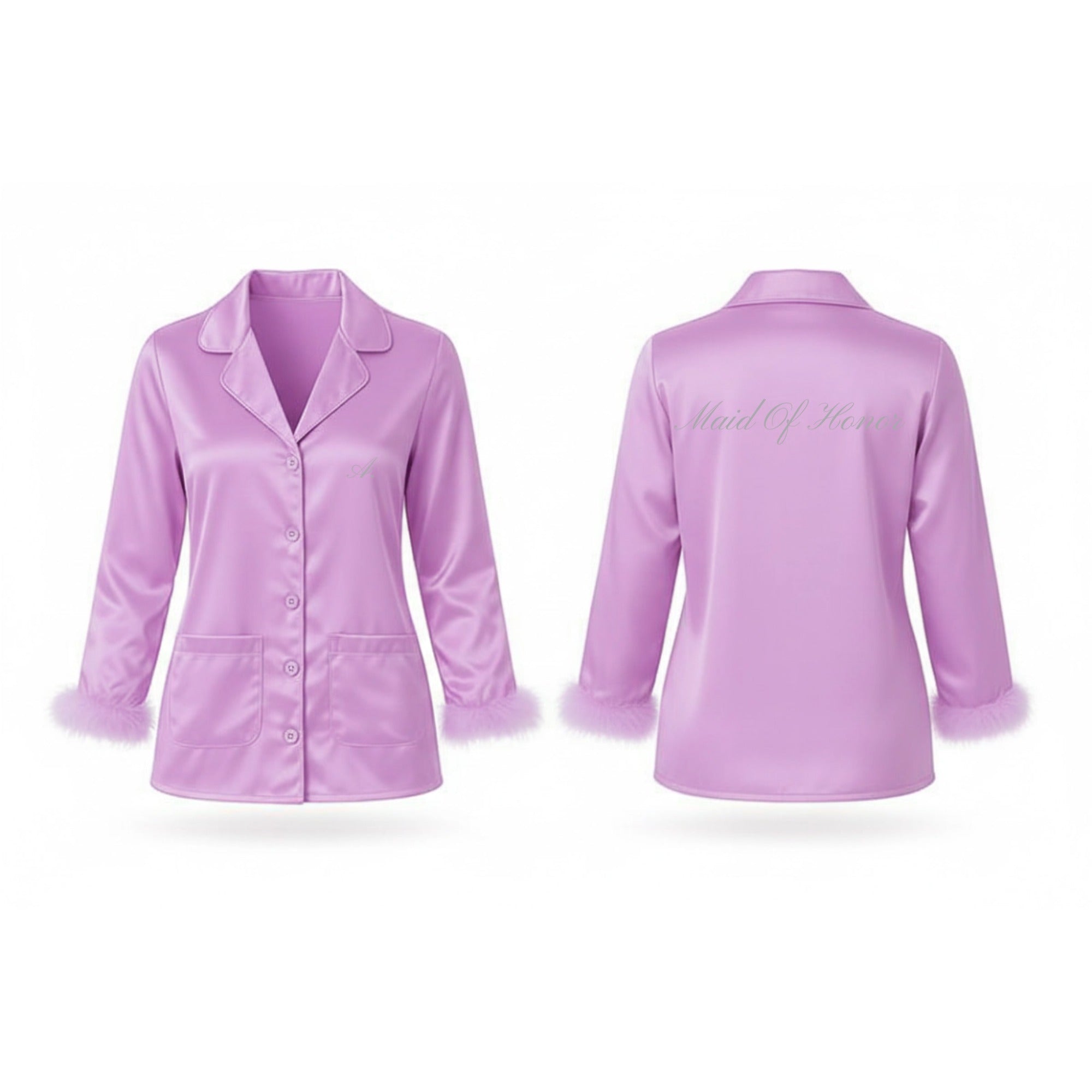 Feather Trim Satin Set Textile Vinyl - PRICING PENDIENTES