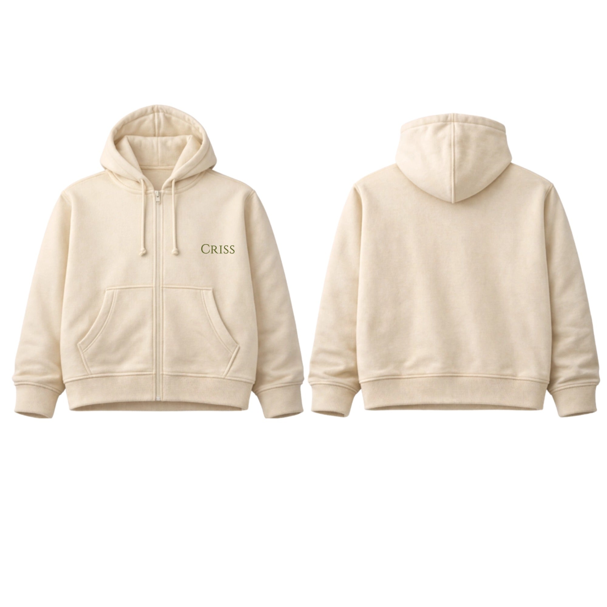 Luxe Classic Zip Hoodie NUEVO Inscription