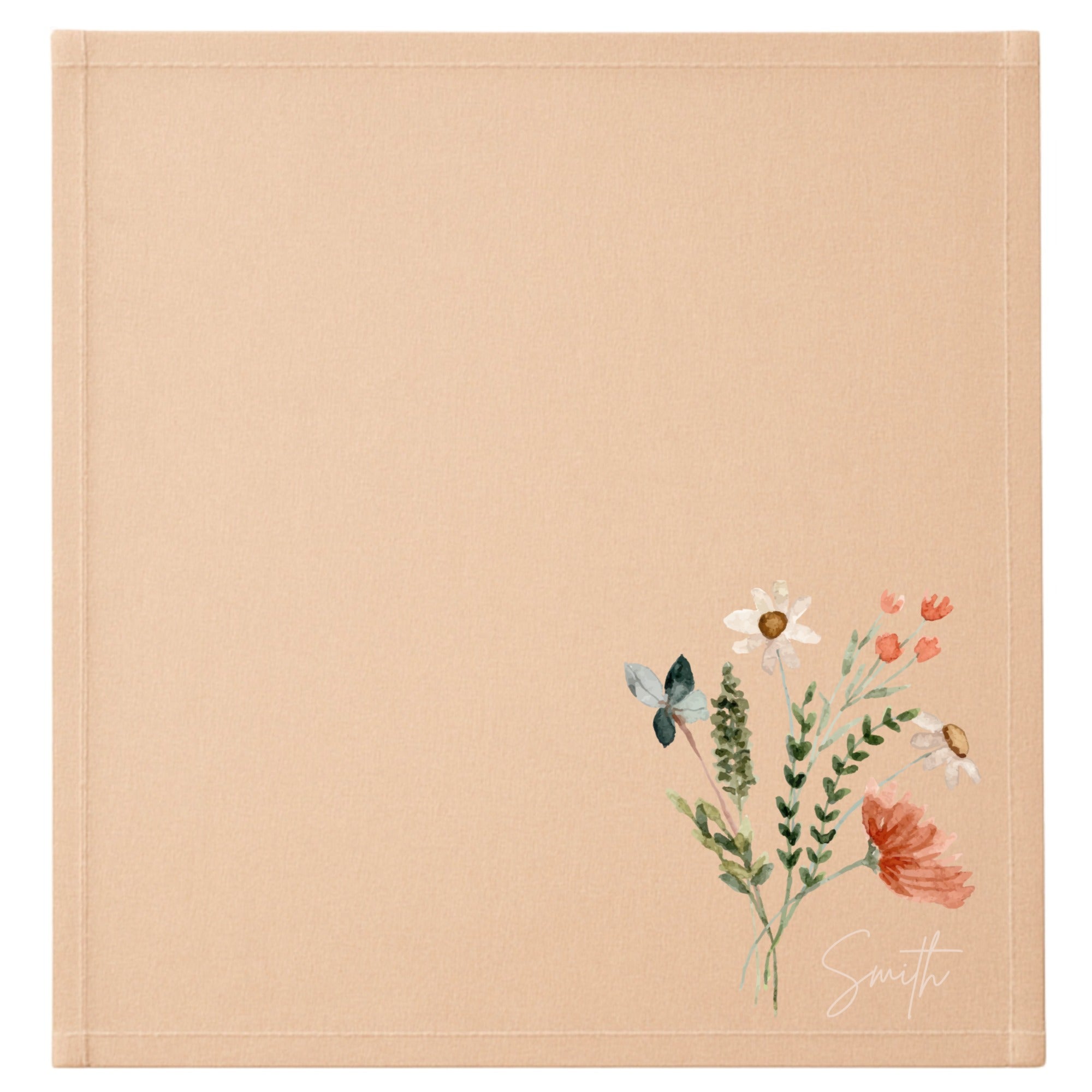 In Bloom Inscription Linen Napkins