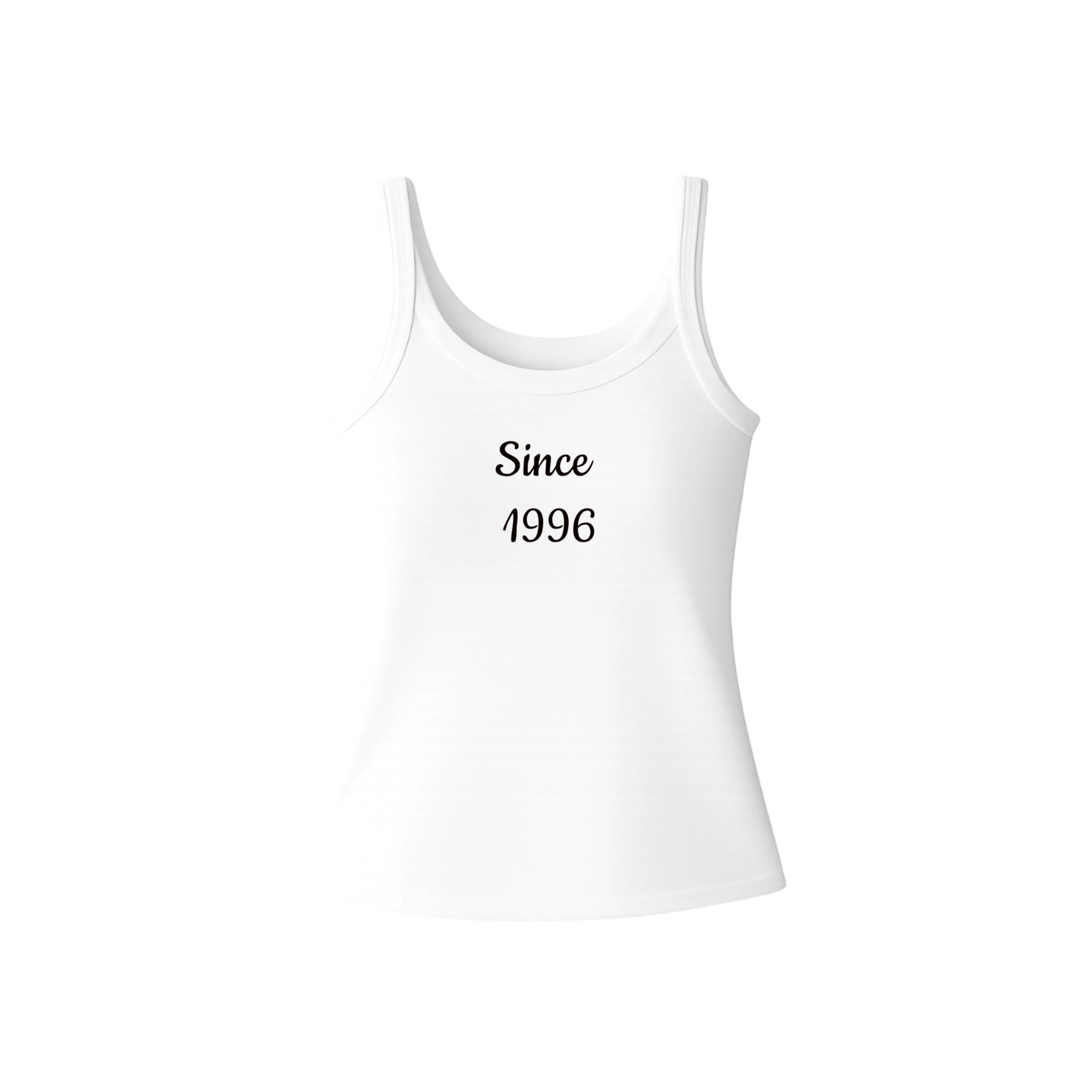 Inscription Knit Cotton Tank Top