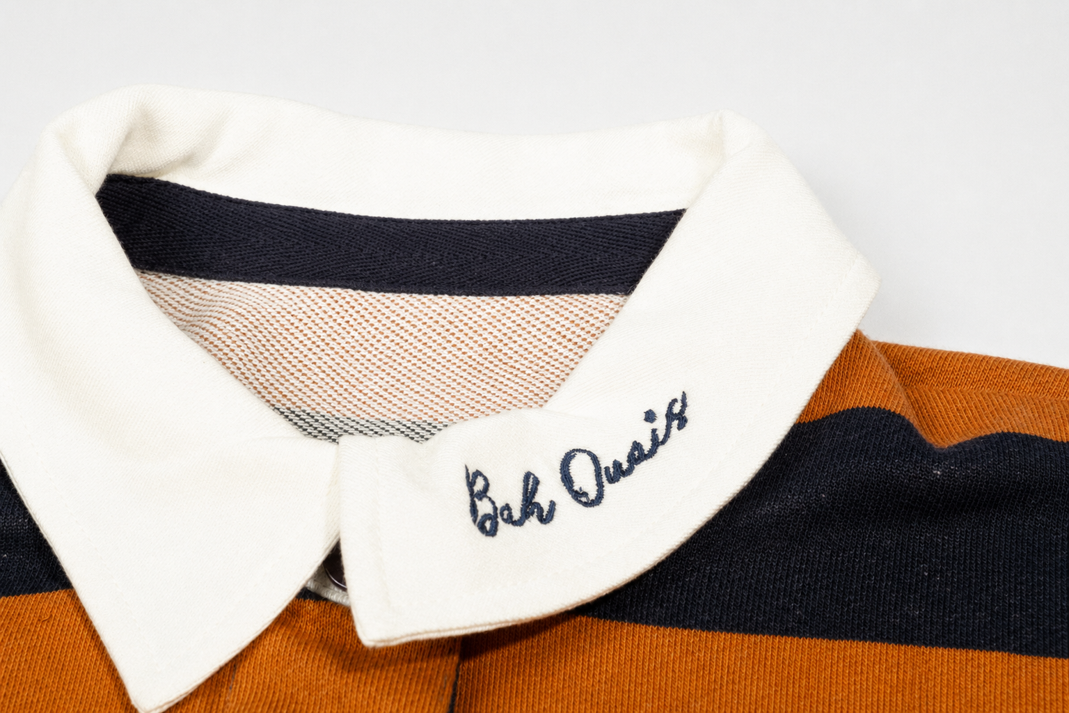Inscription Striped Rugby Shirt