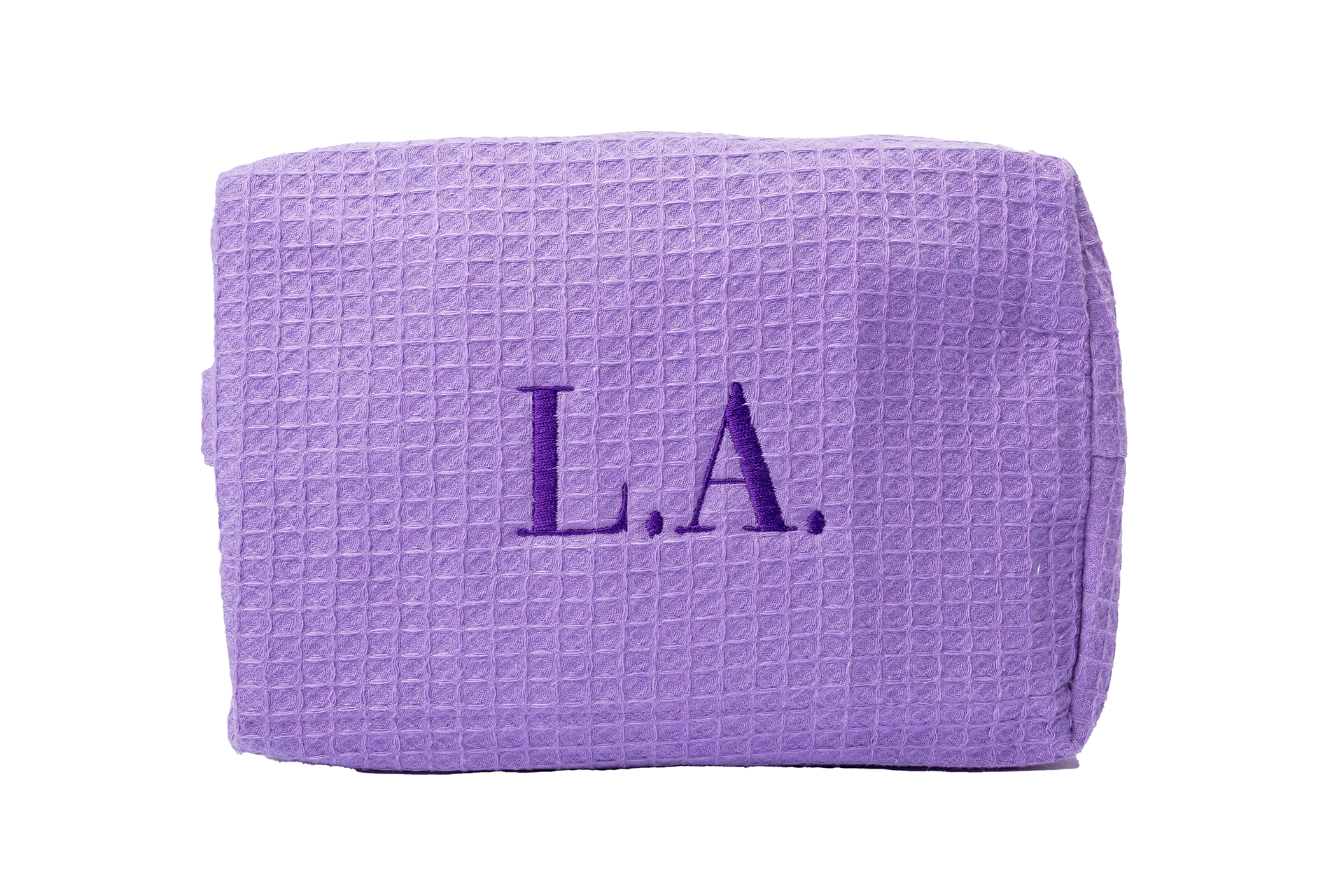 Monogram Waffle Pouch