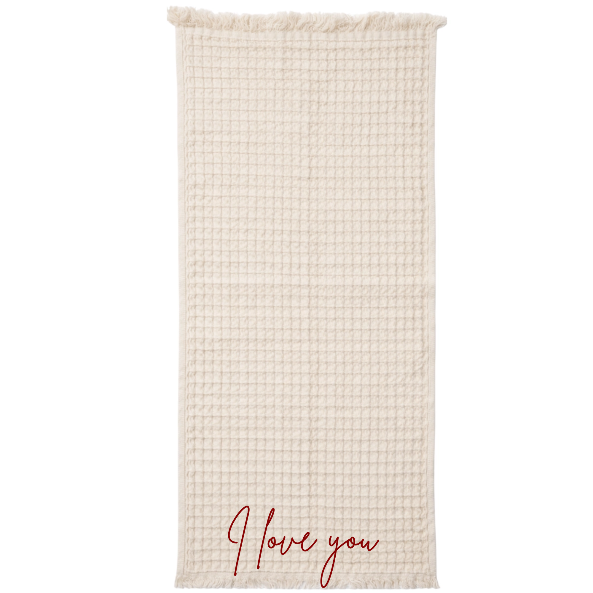Inscription Waffle Towel - Large