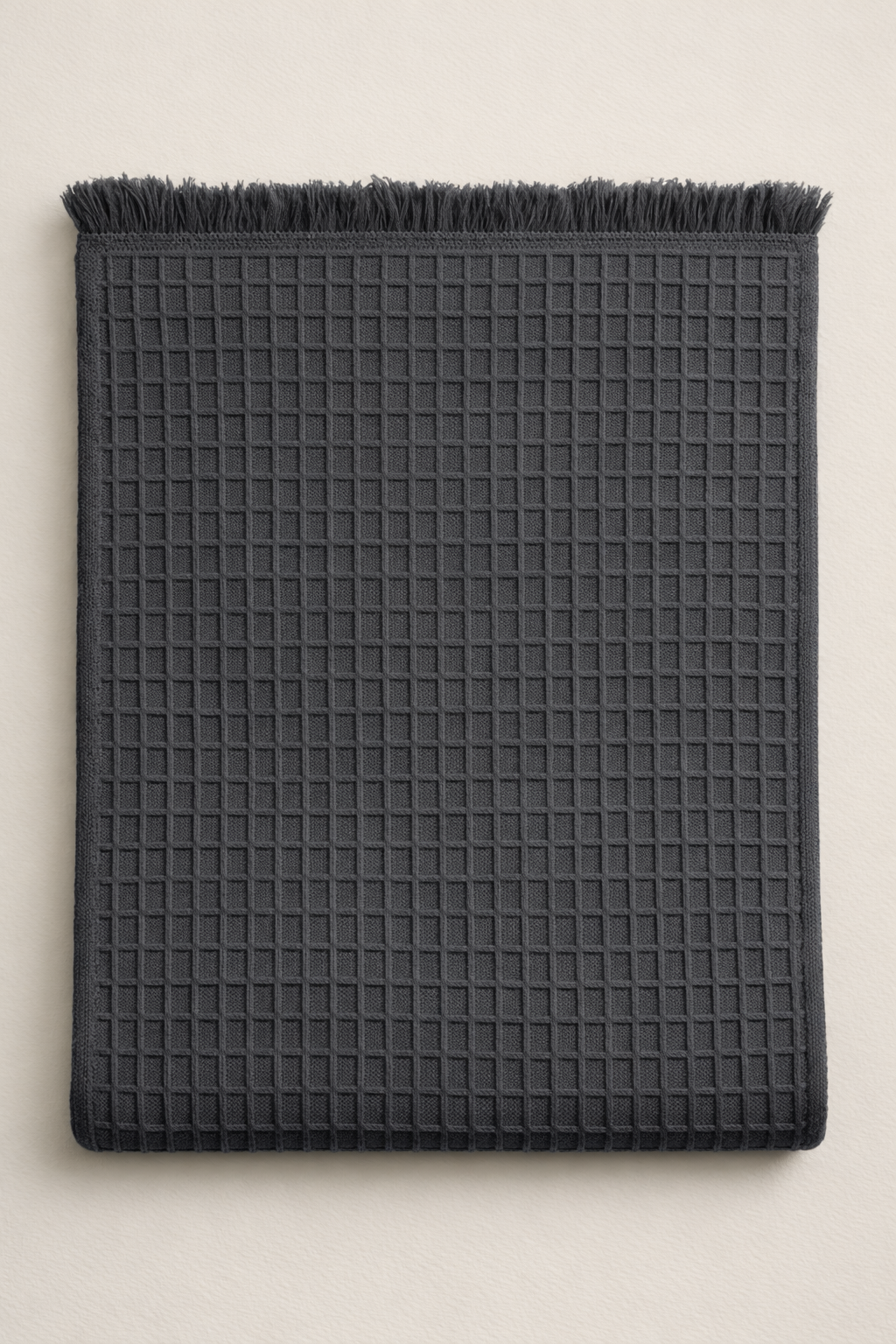 Waffle Throw Charcoal - BLANK